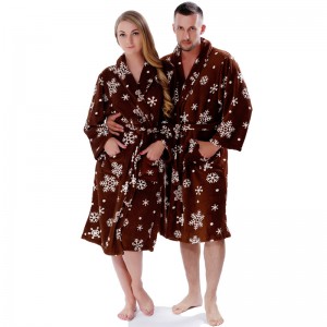 Pyjamas Couple Adulte Imprimé Polaire