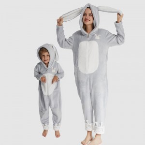 Onesie en molleton de flanelle assorti